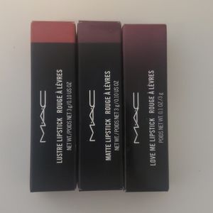 Set of 3 Mac lipstick